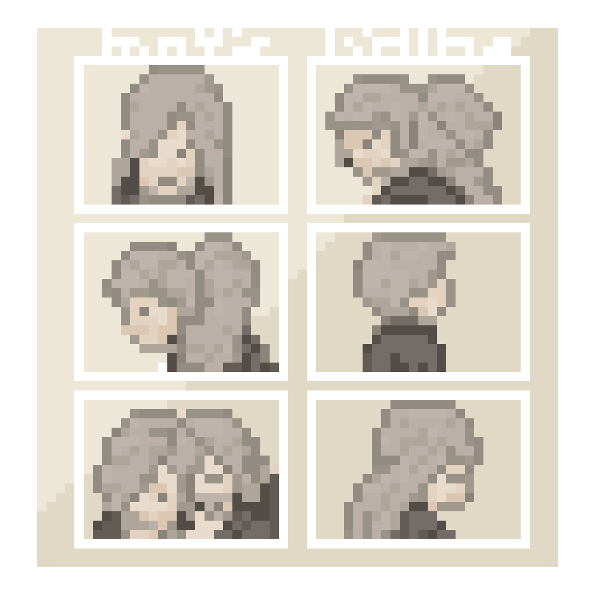 attractive RPG Maker character sprite pixel art