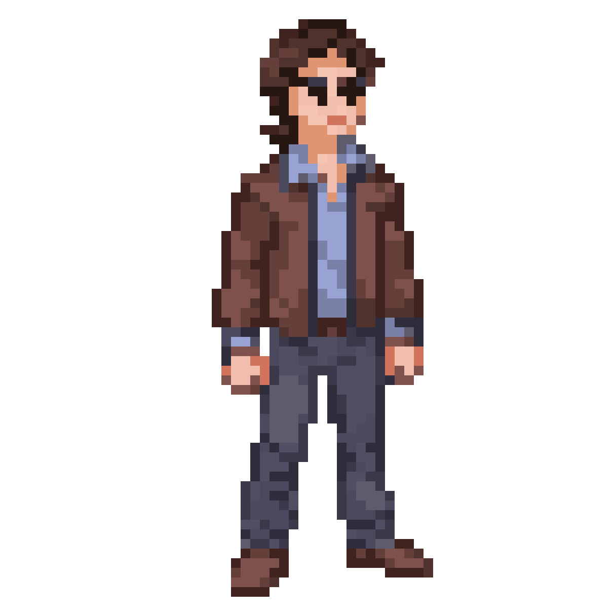 Dean Winchester pixel art sprite pixel art