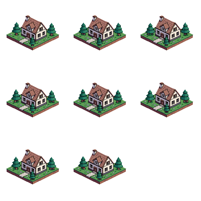 Survival Game Character Design Walking pixel art