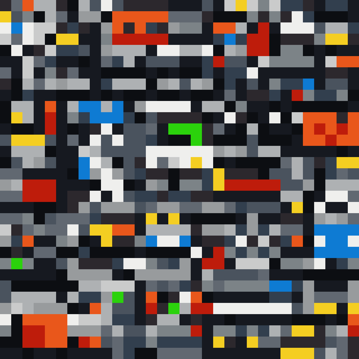 tilemap of space base pixel art
