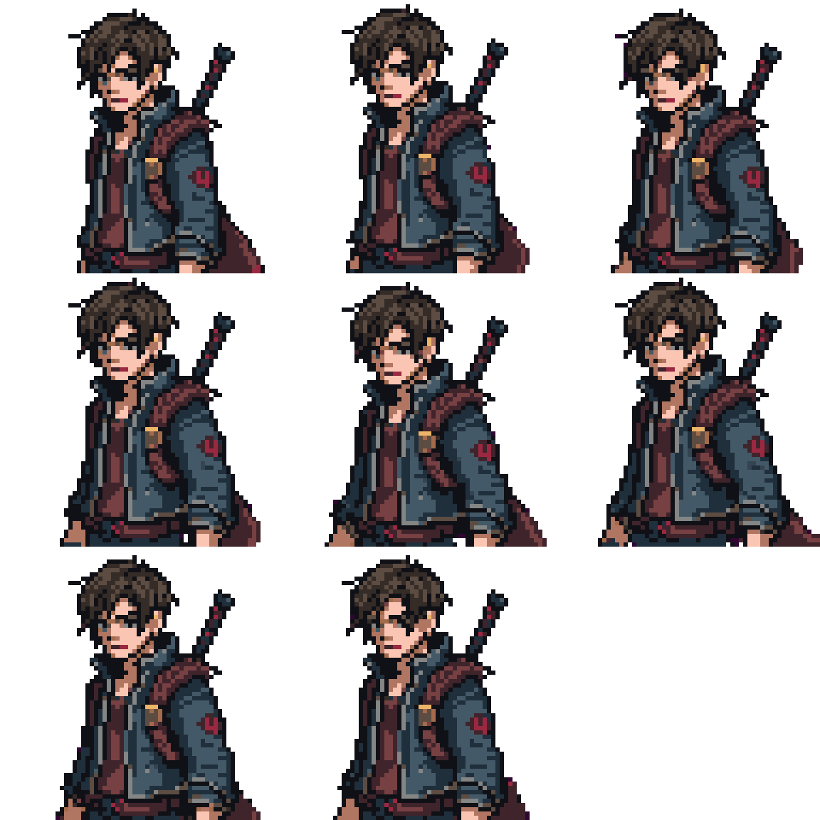 Ryn Voss, Wasteland Survivor Walking pixel art