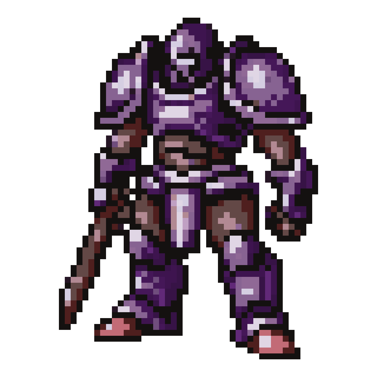 Stalker in zarya armor with pixel art