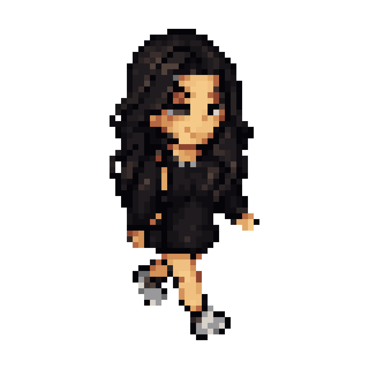 sprite of this character walking pixel art