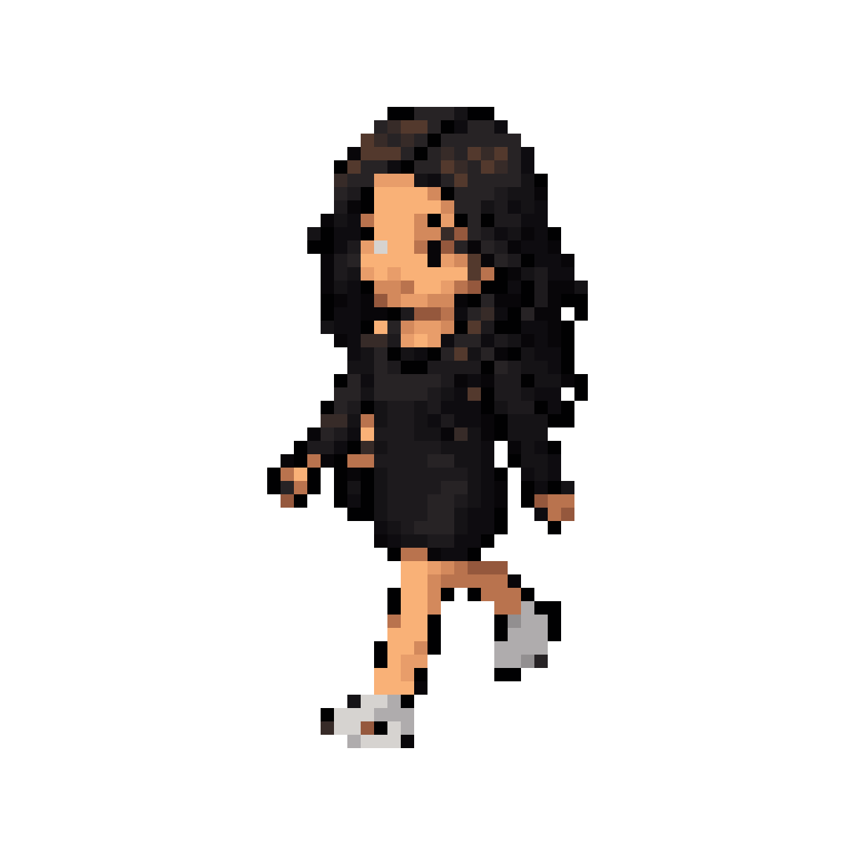 sprite of this character walking pixel art