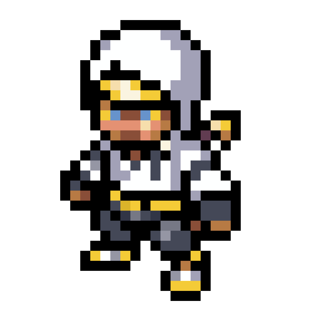 32x32 pixel art ninja character pixel art