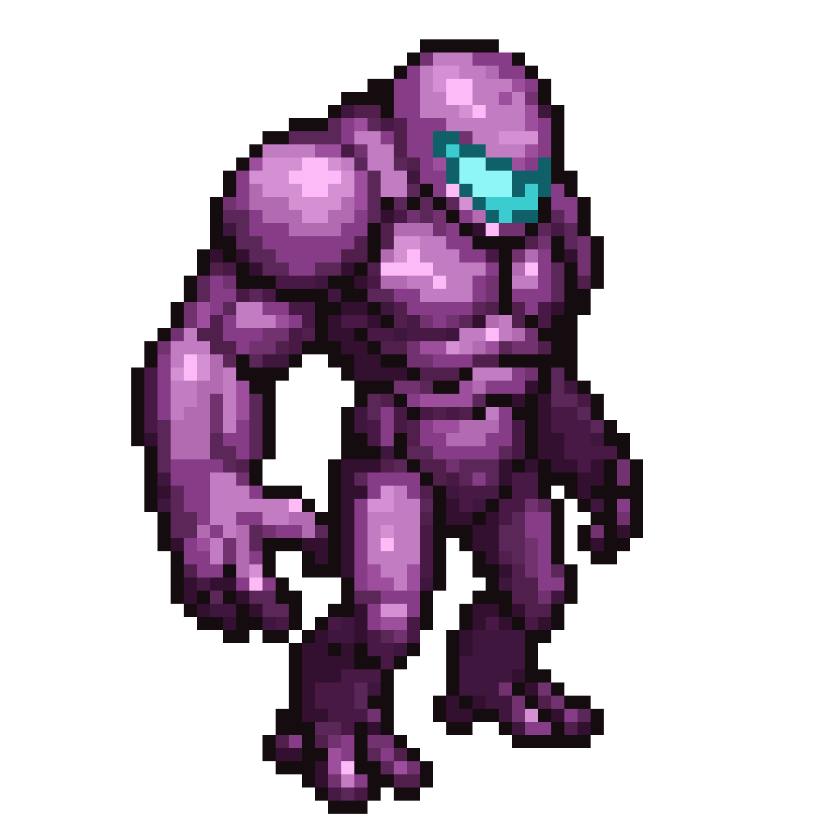 Corrupted Frozen Unit Monster Particle Effect pixel art