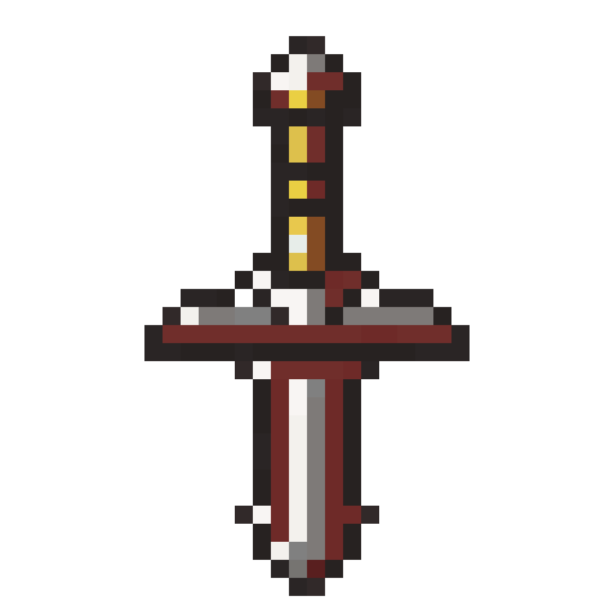 beautiful medieval sword pixel art