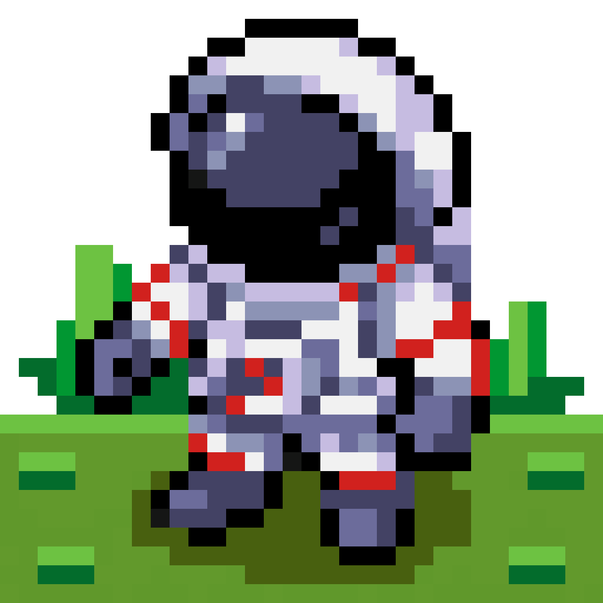 top down astronaut pixel art sprite pixel art