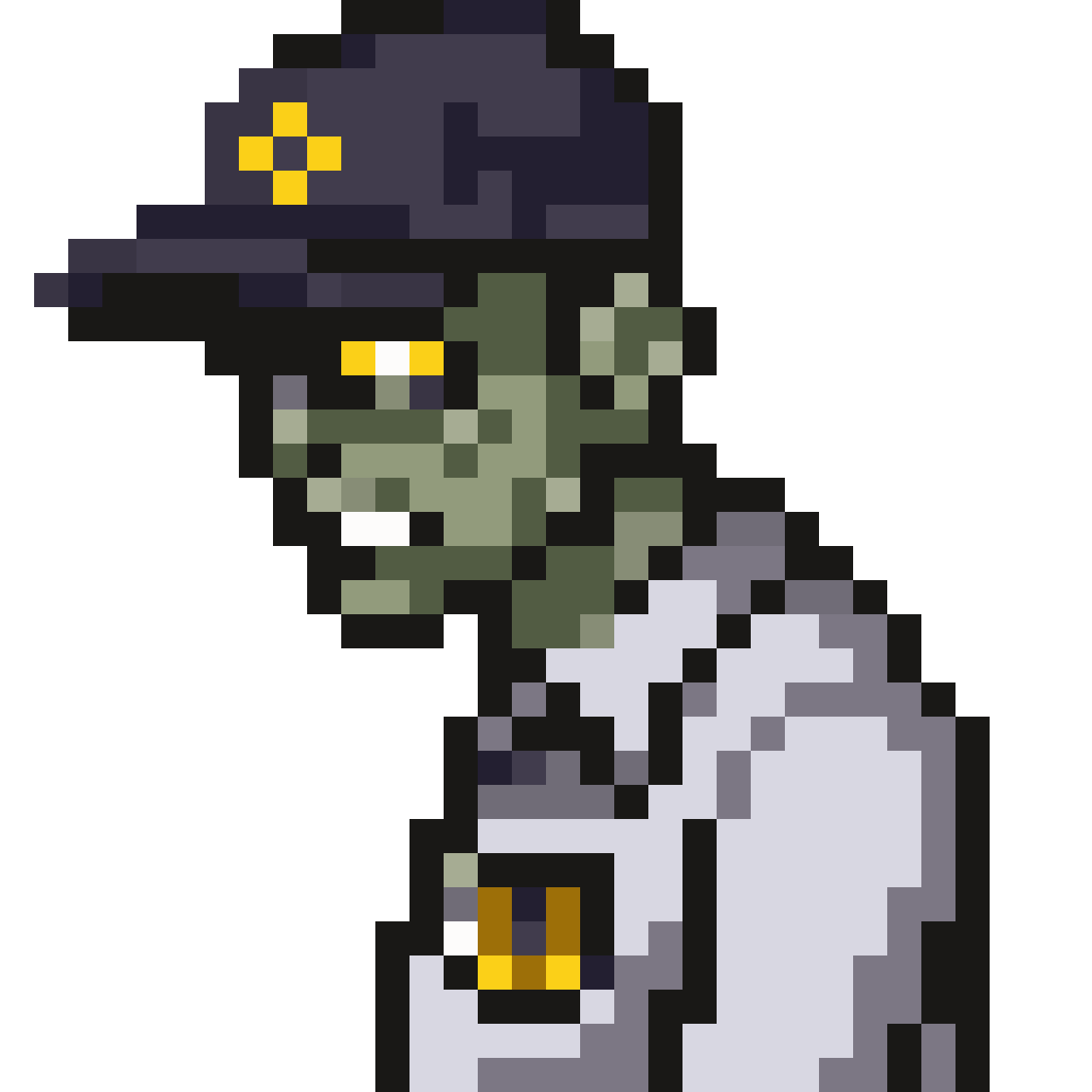 Zombie Security Guard pixel art