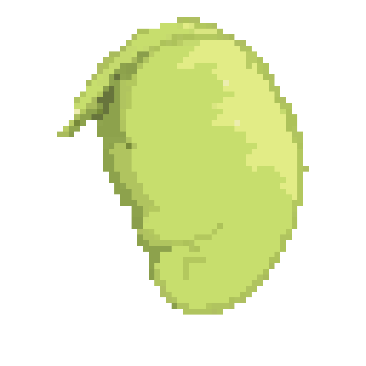 Senzu Bean from Dragon Ball pixel art