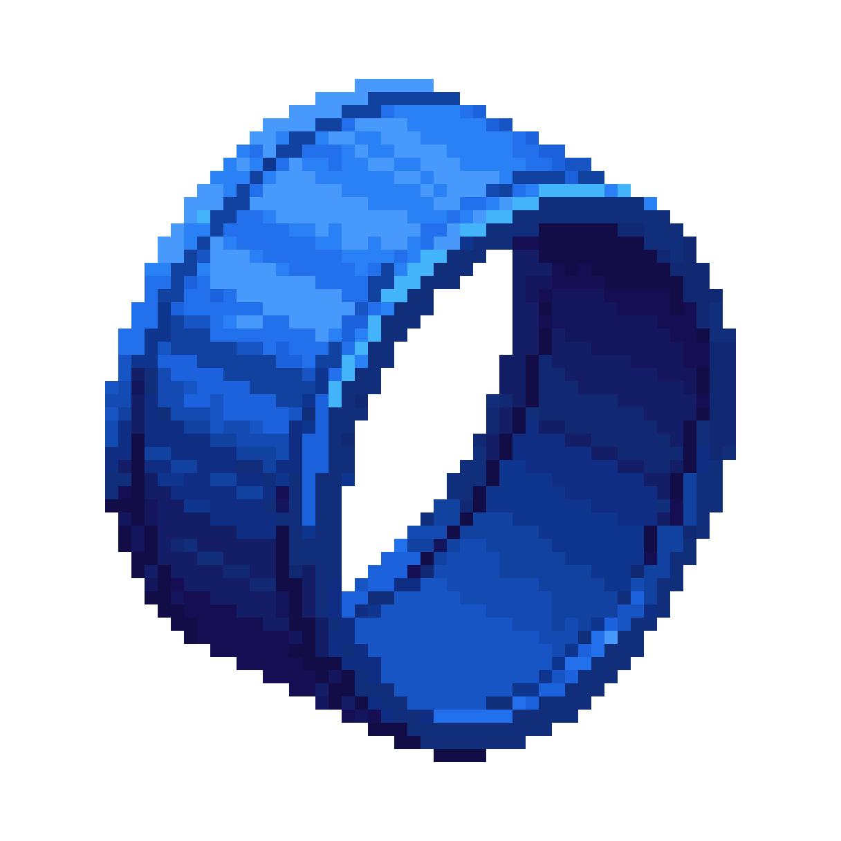 Royal Blue Fabric Wristband pixel art