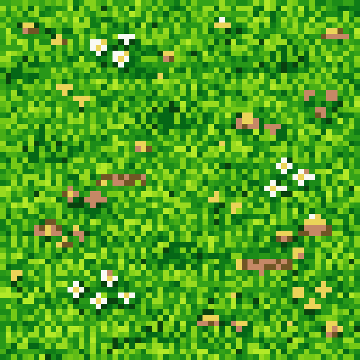Seamless Pixel Art Grass Tile pixel art