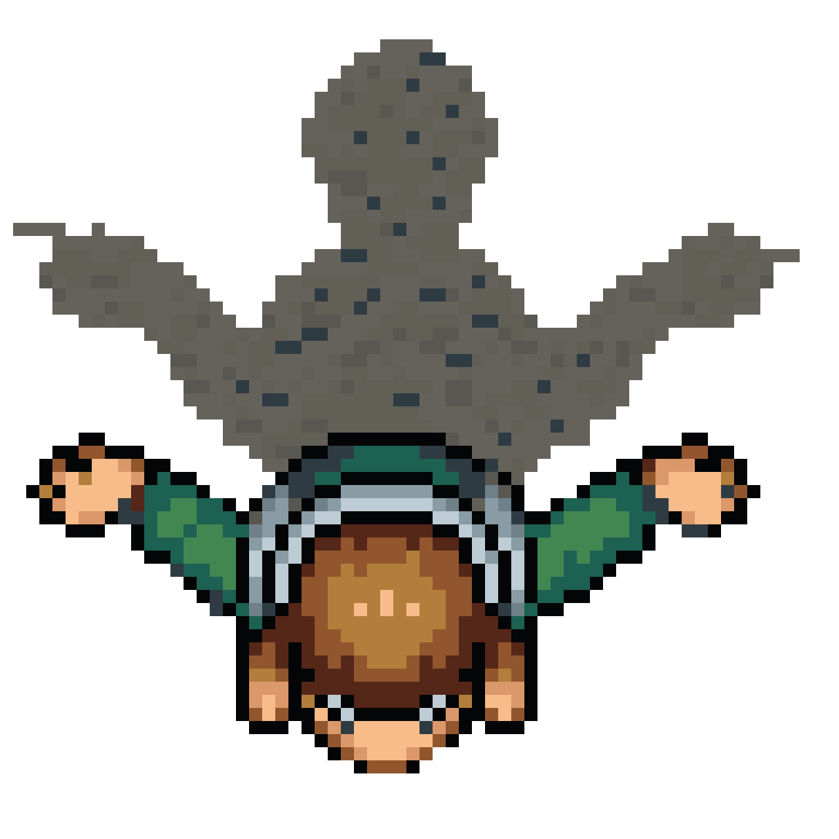 shadow body down pixel art