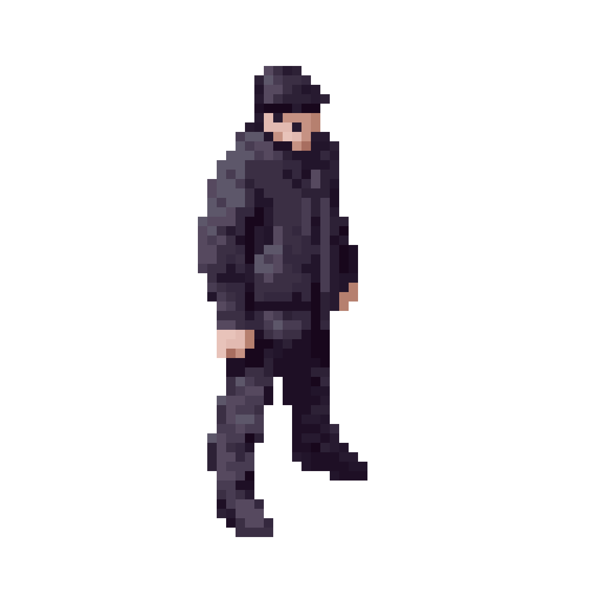 Shadow Transparent Body Down pixel art