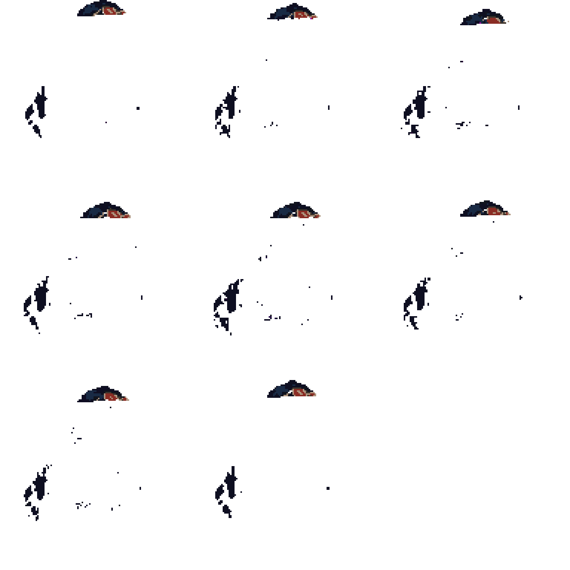 idle pose, slight breathing motion, pixel art