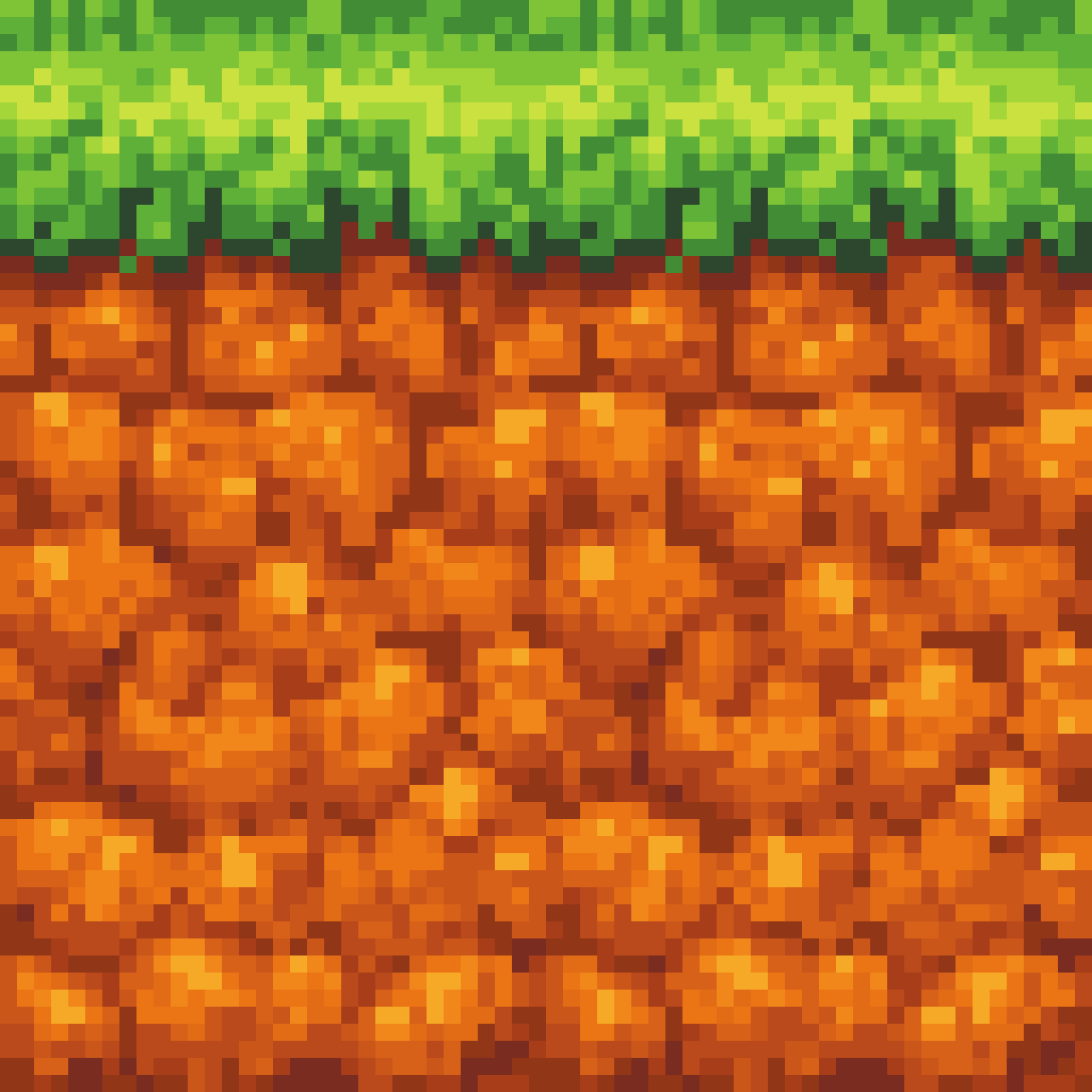 classic Mario platformer ground tile pixel art