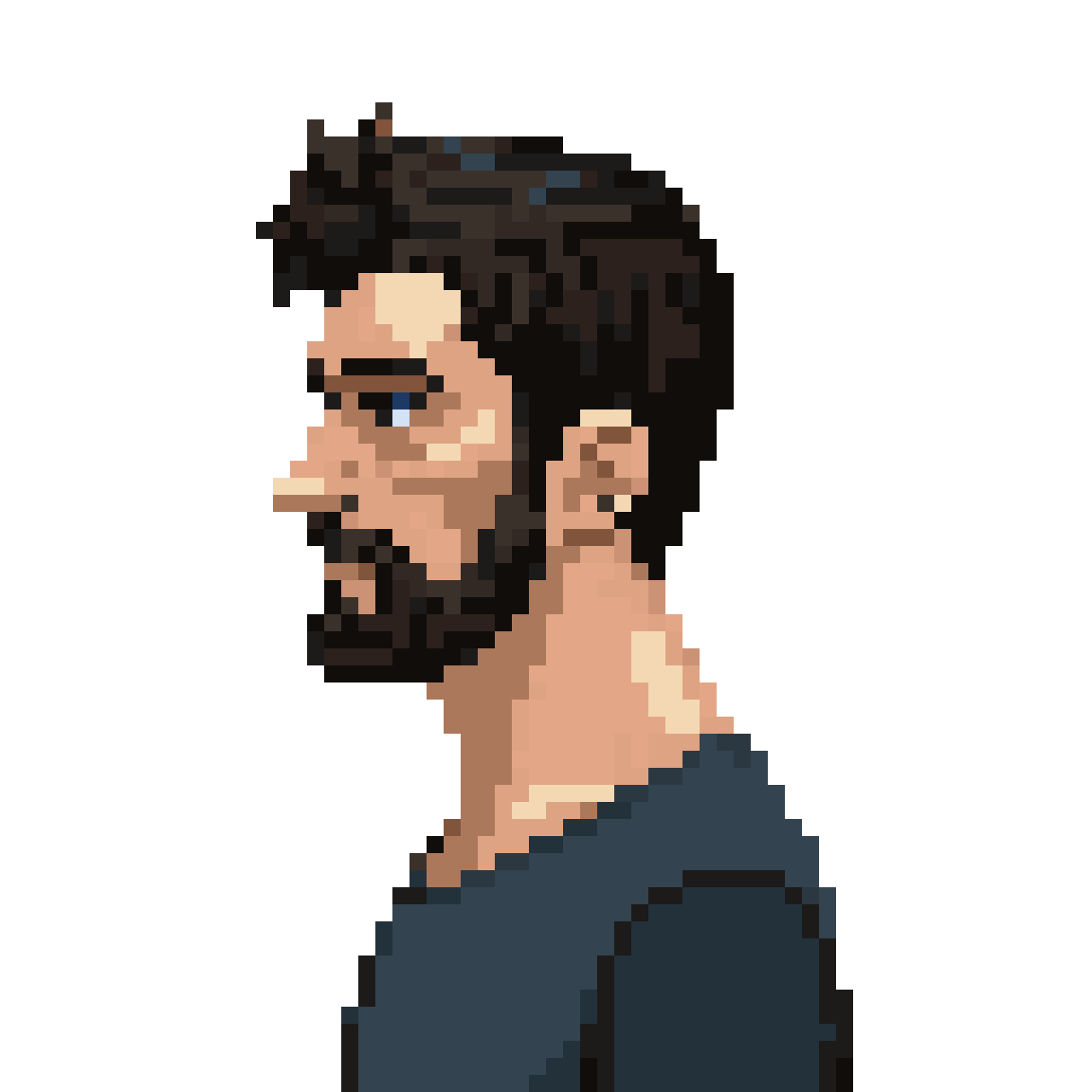 pixel art 2D male human pixel art