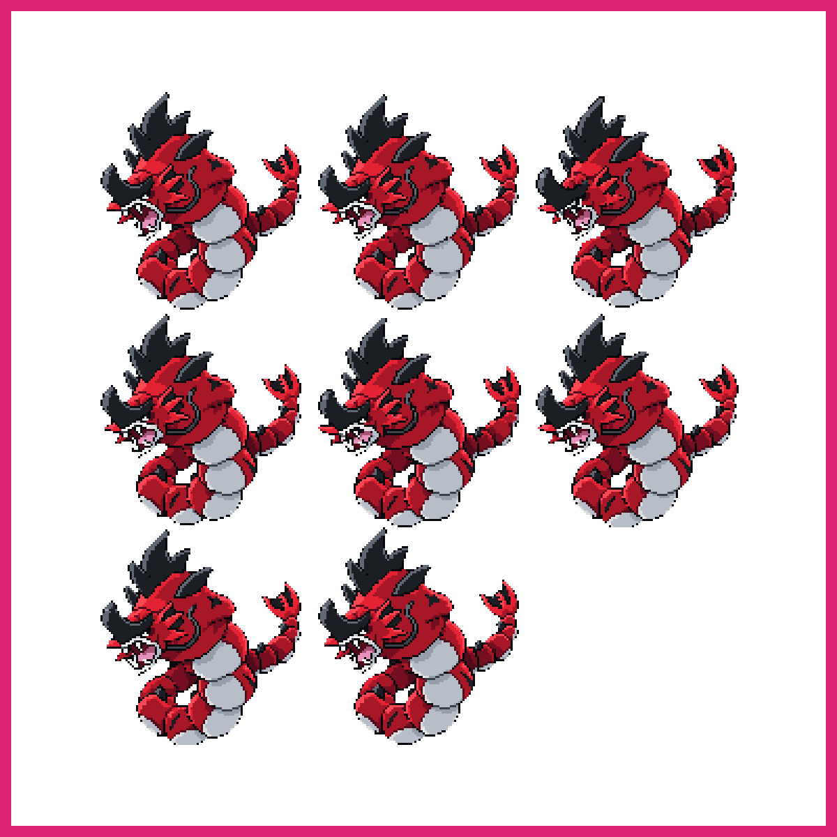 Red Dragon Creature Idle Pose