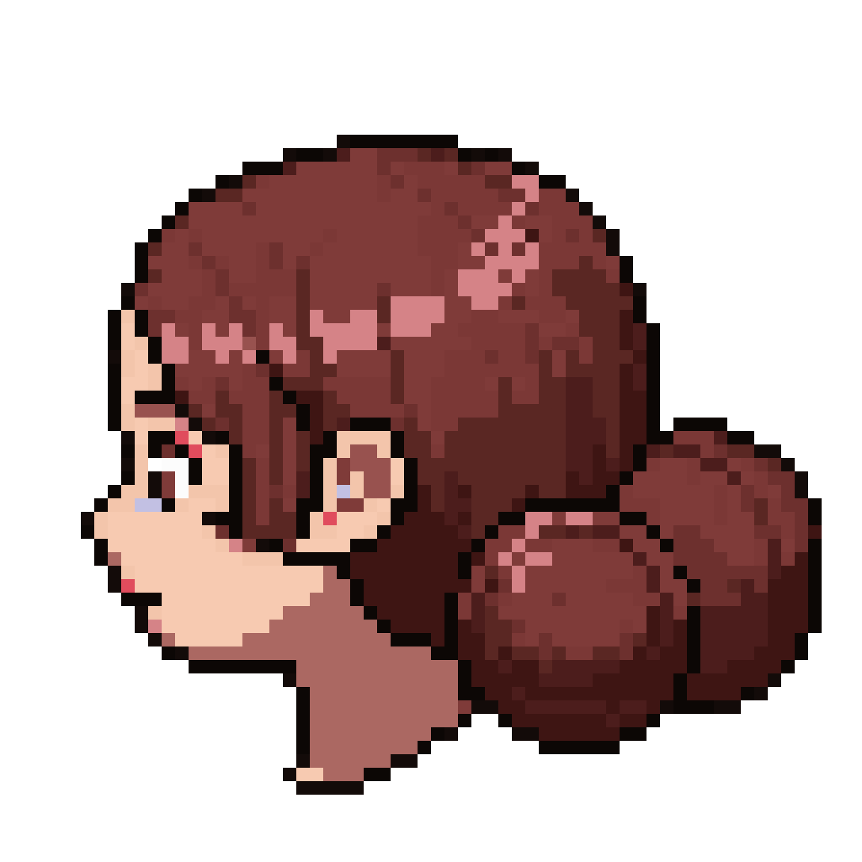 Hair for Male and Female Characters pixel art
