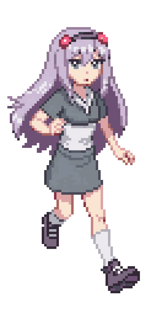 running and jumping character pixel art