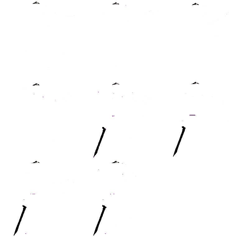 Silhouetted Samurai Warrior Idle pixel art