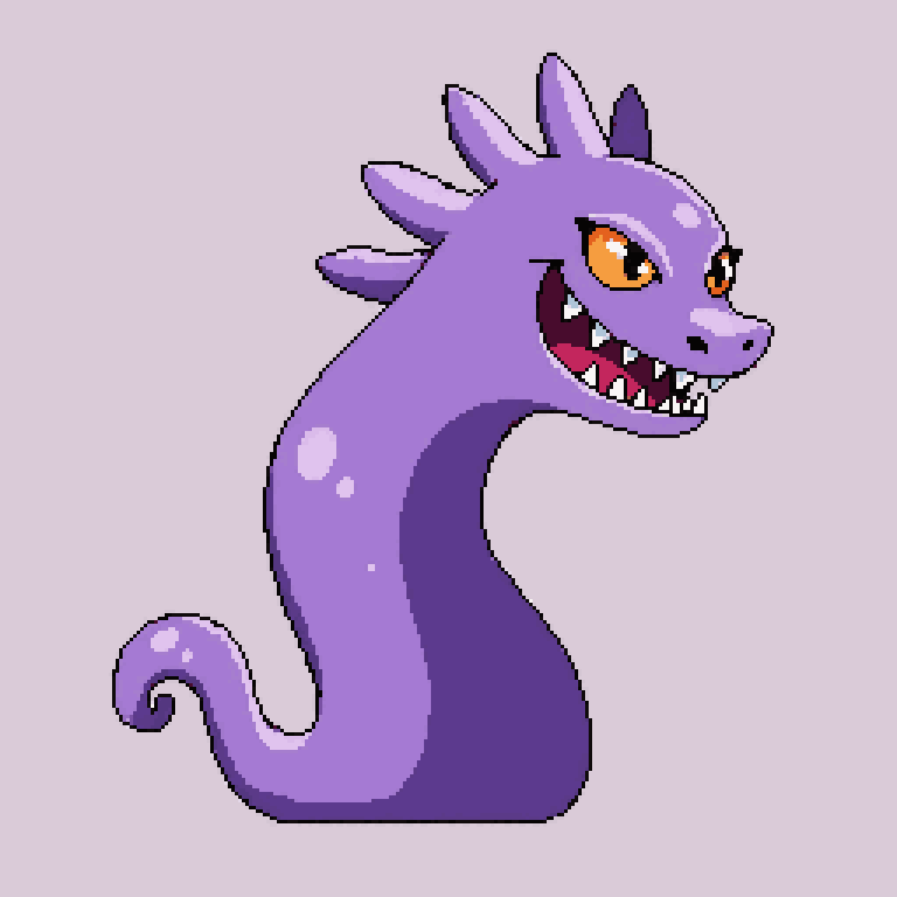 Slime Monster with Normal Typing pixel art