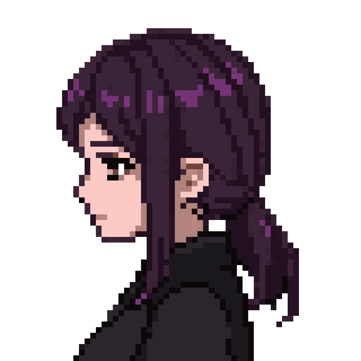 Goth Girl Idle Pose pixel art