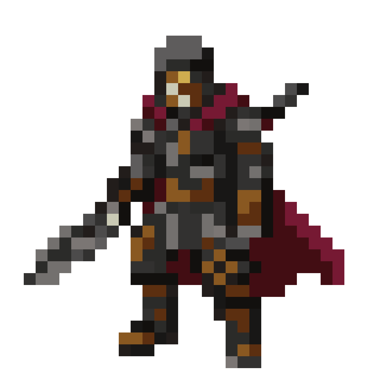 Hero - Warrior (Skjoldmær) pixel art