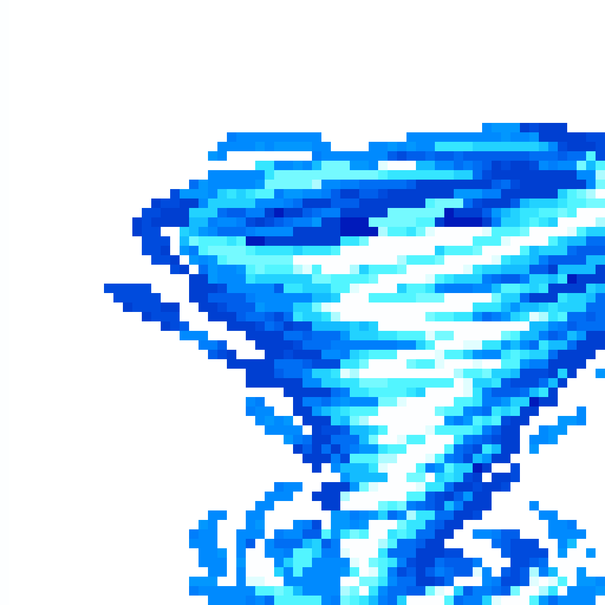2D Sprite of Wind Whirlwind pixel art