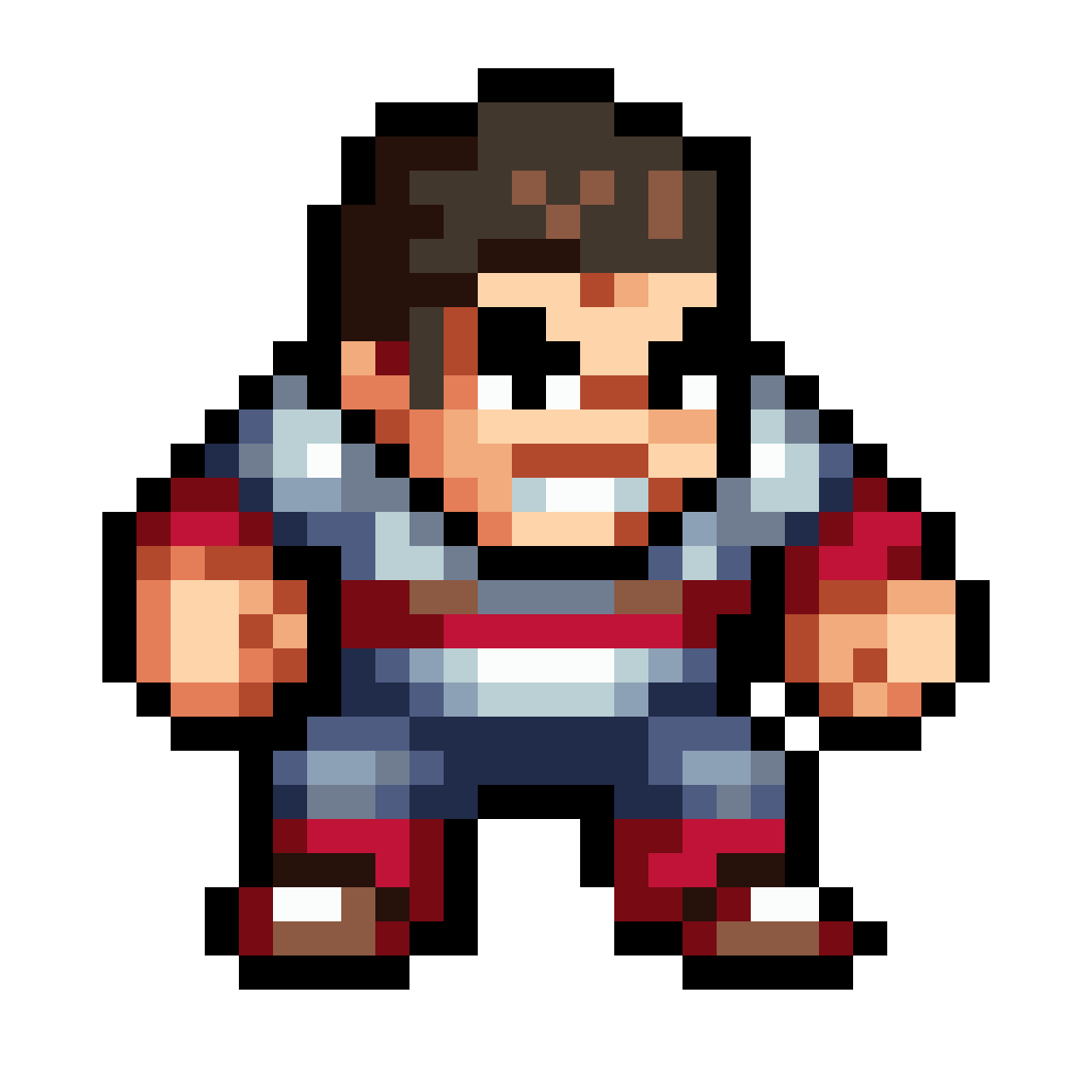 Grumpy Lighthouse Protagonist pixel art
