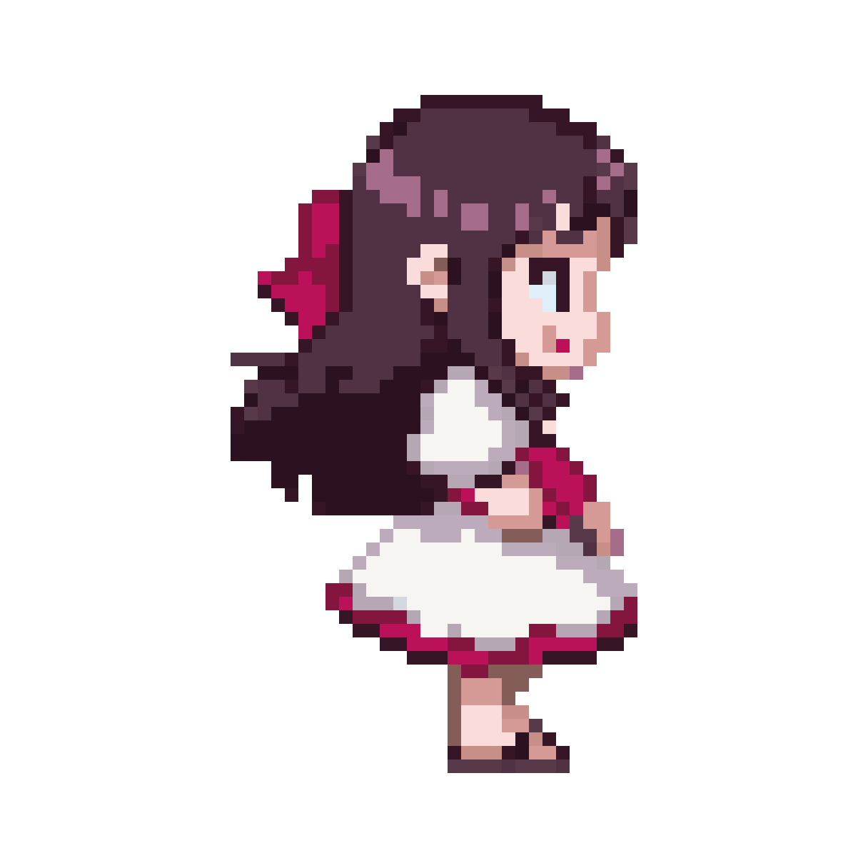 Cute Studio Ghibli Style Character pixel art