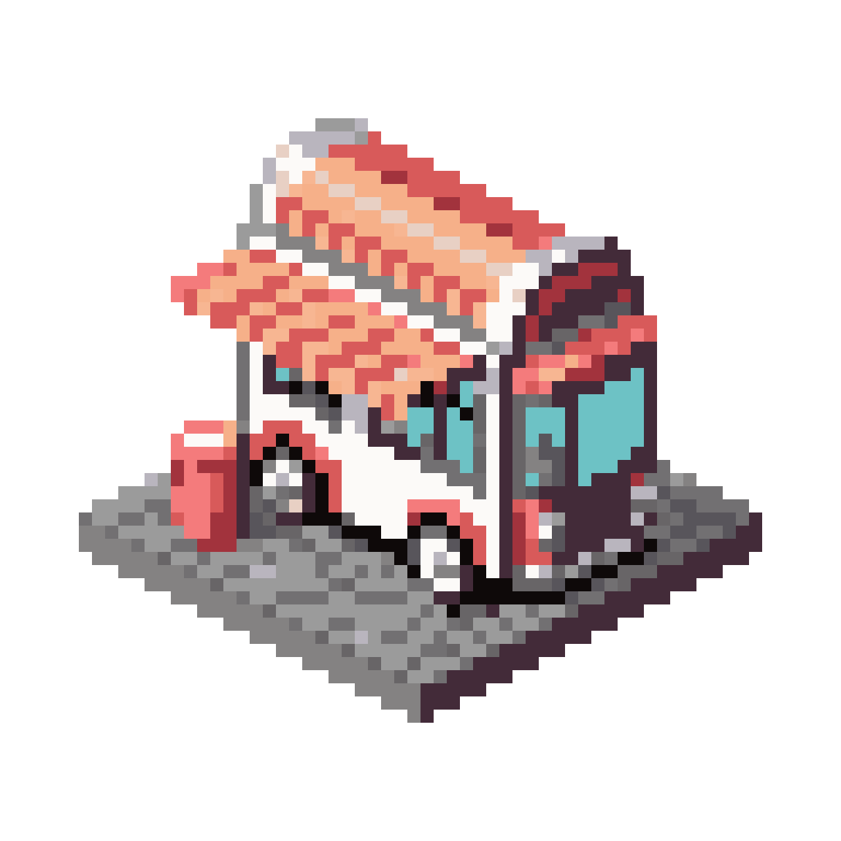 colorful food truck pixel art