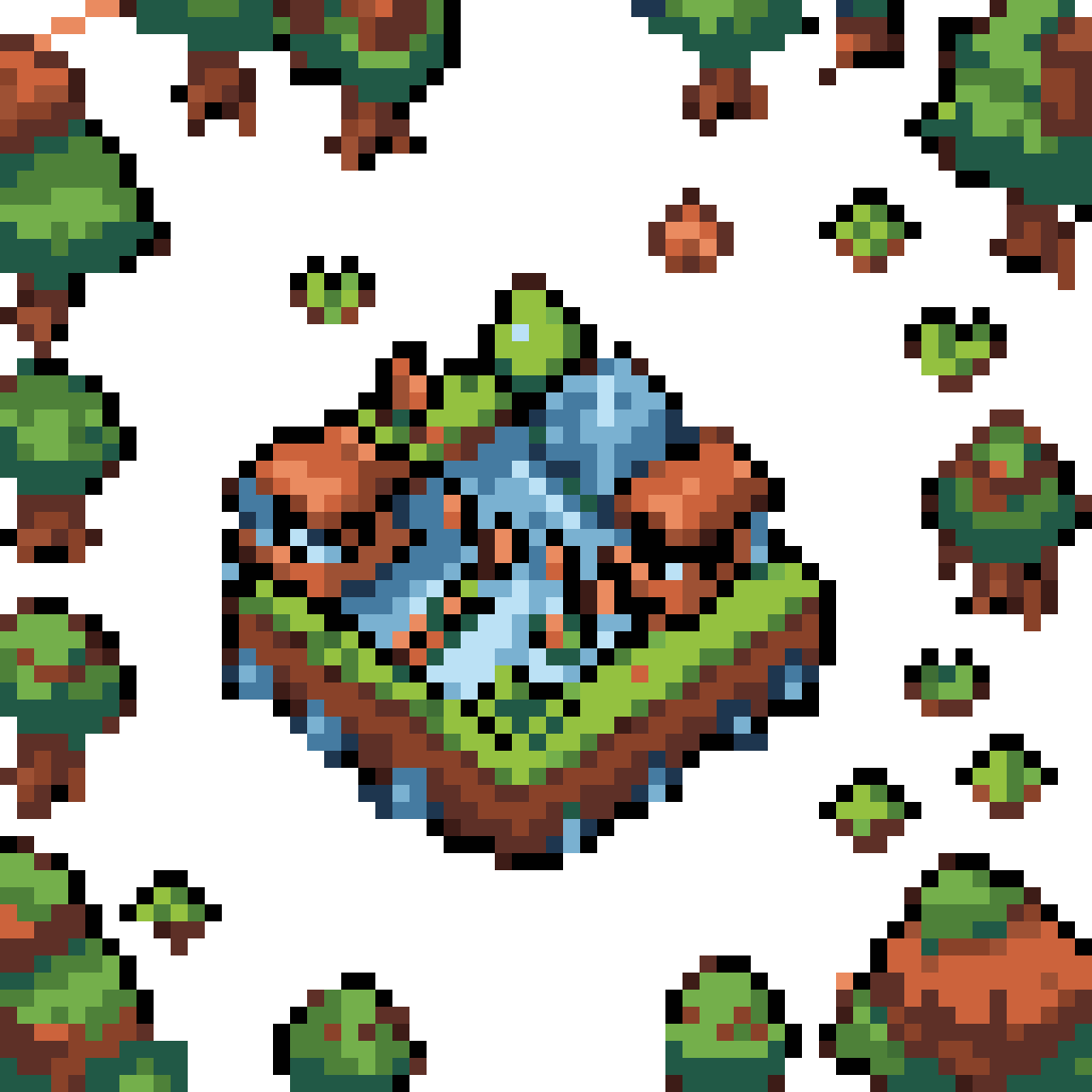 VFX Experience Points Game Effect pixel art