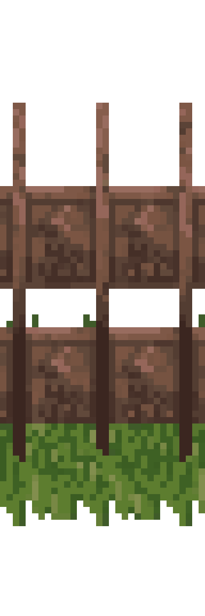 Vertical Pixel Art Fence pixel art