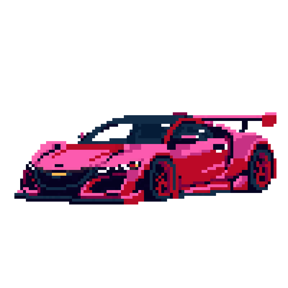 Liberty Walk Honda NSX with Wide Body Kit pixel art