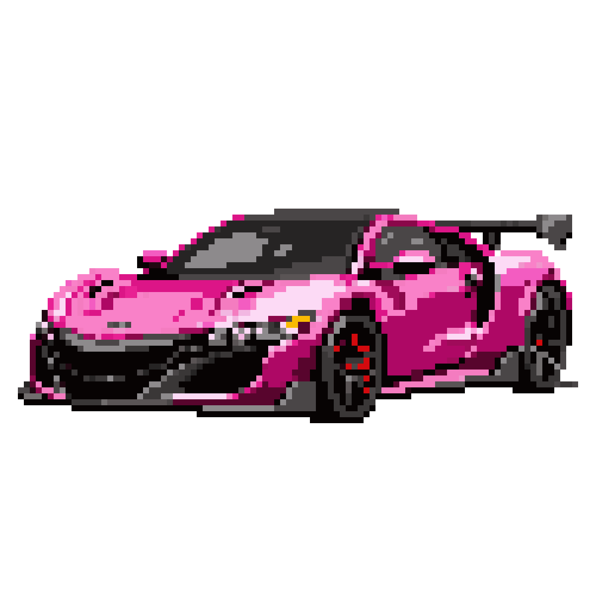 Liberty Walk Honda NSX with Wide Body Kit pixel art
