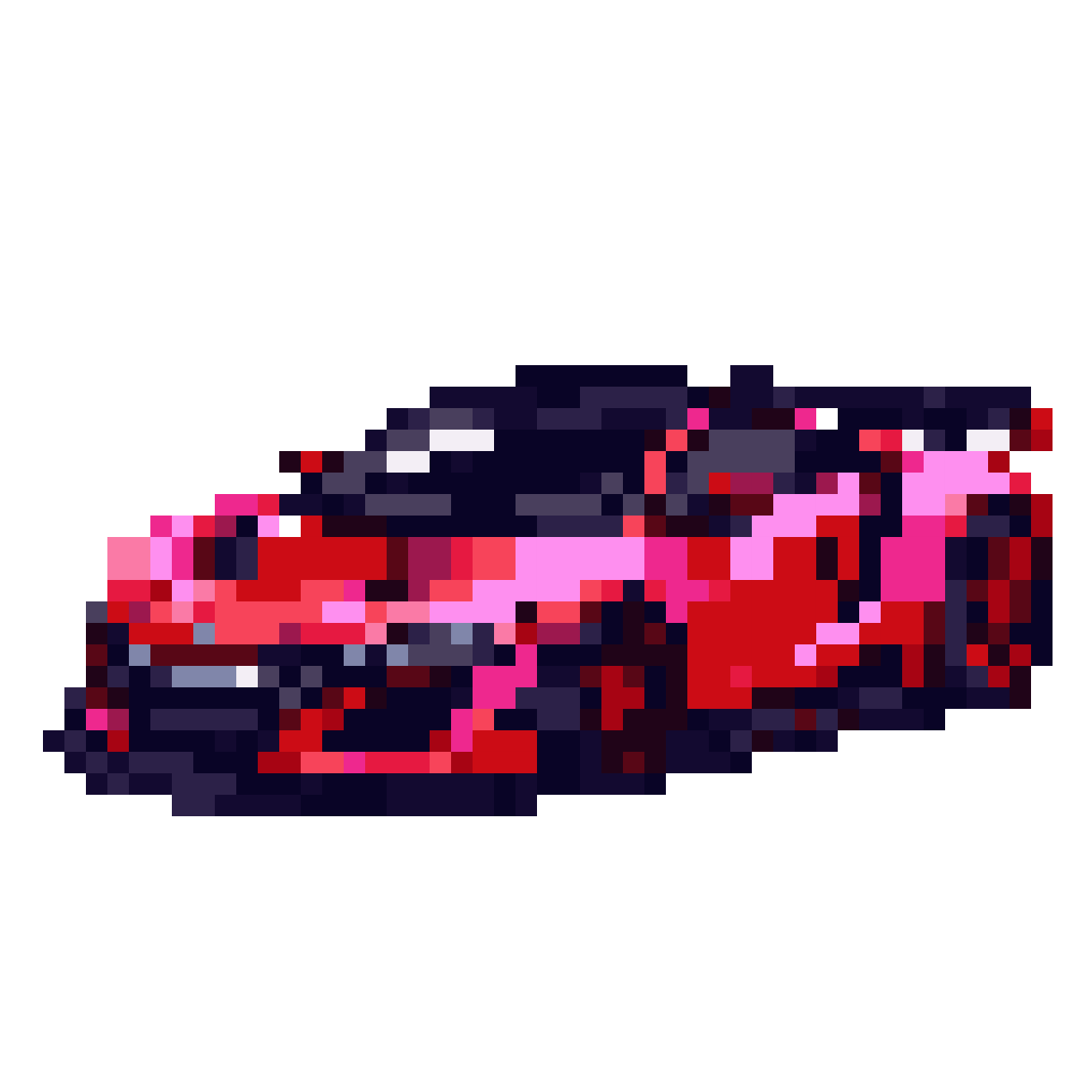 Liberty Walk Honda NSX with Wide Body Kit pixel art