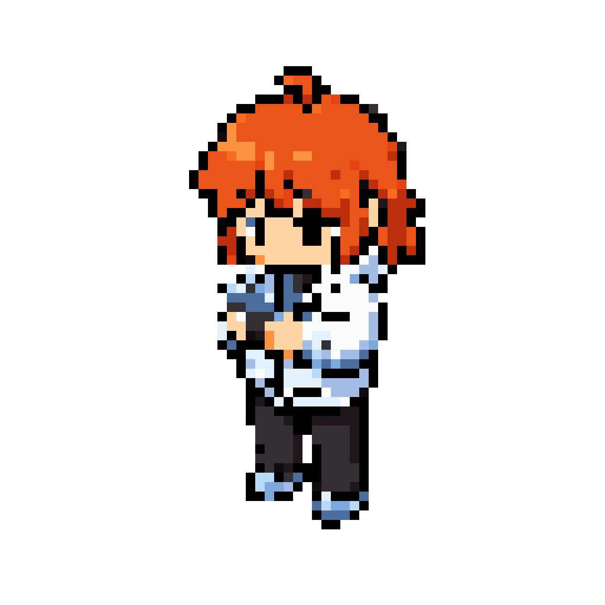 texting avatar in a bubble pixel art