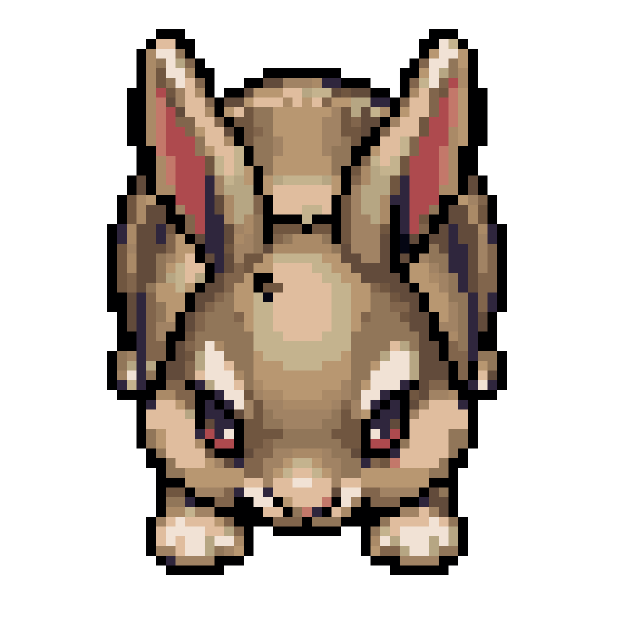 Top View Rabbit for Simulator pixel art