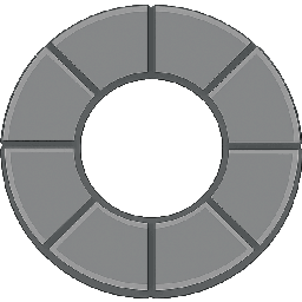 Simple Gray Emote Wheel pixel art