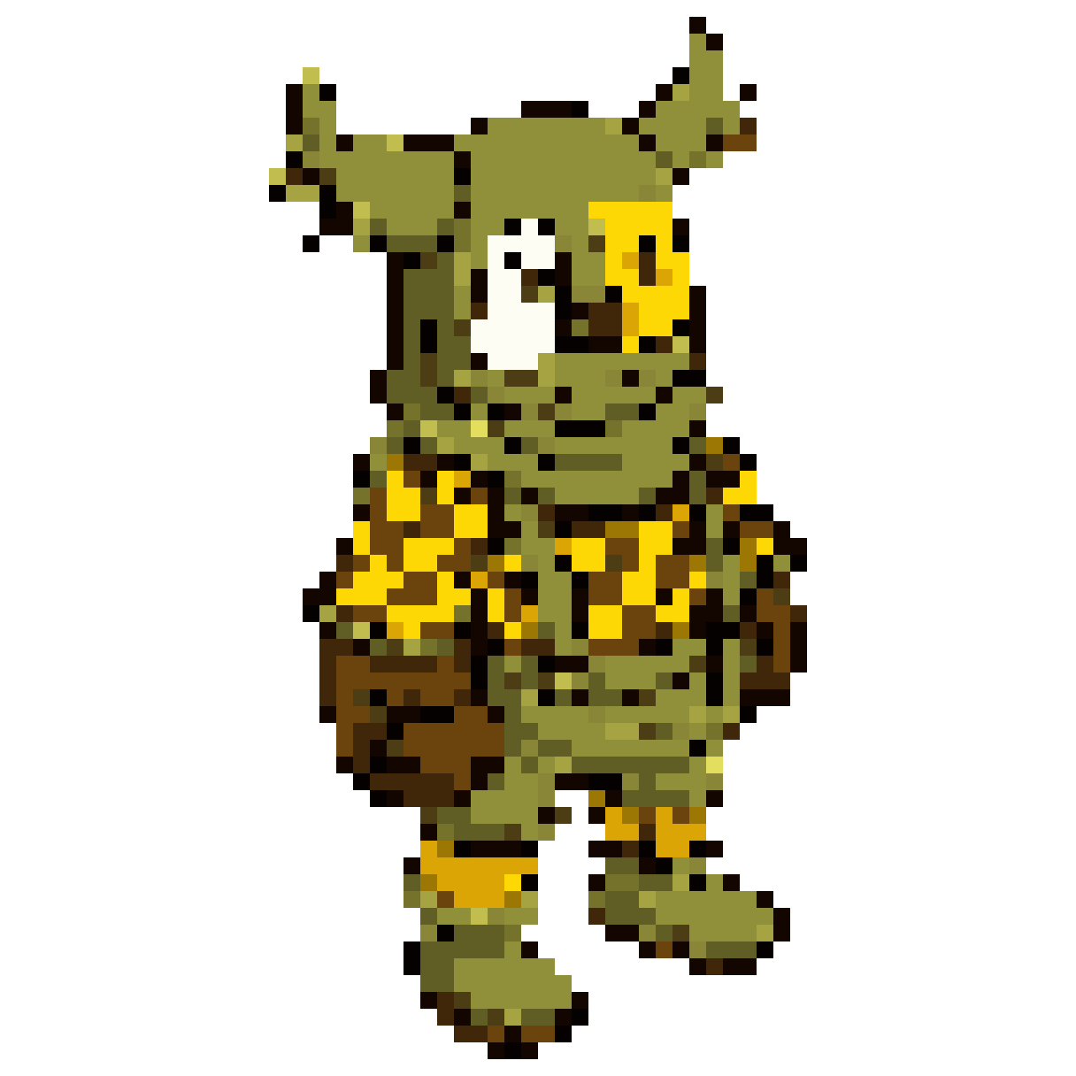2D character inspired by Sacred Seasons 1 pixel art