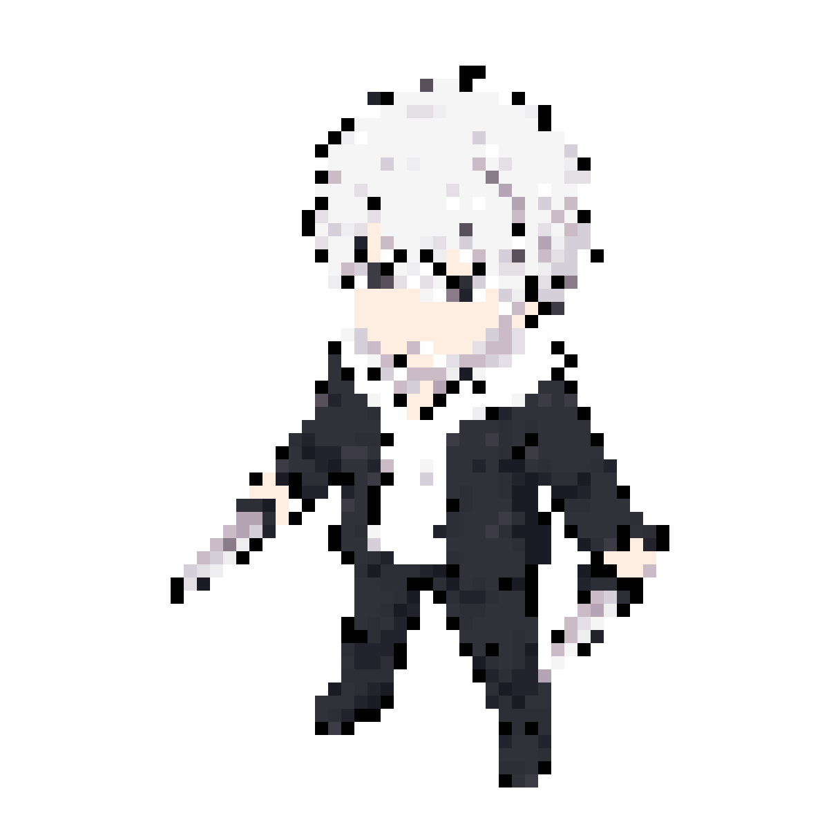 Character with Two Daggers pixel art