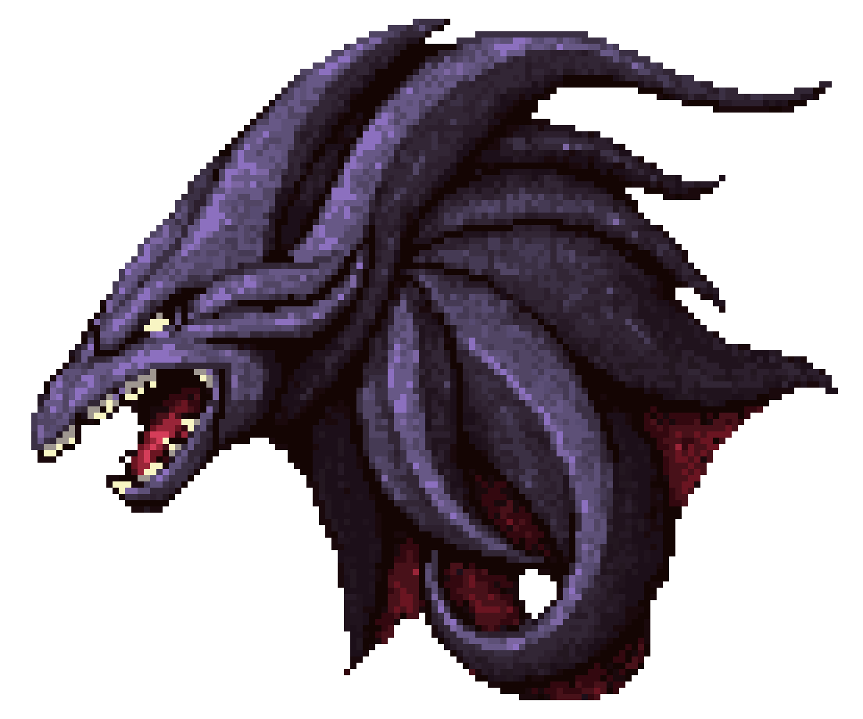 Fierce and Fearsome Black Character pixel art