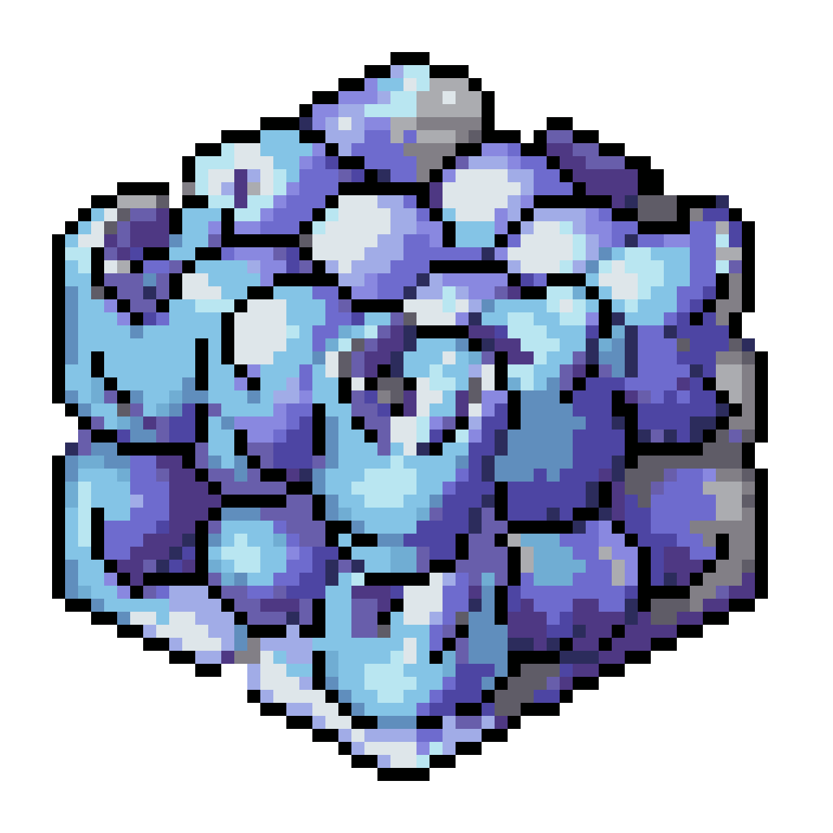 Animated Fluid-Filled Square pixel art