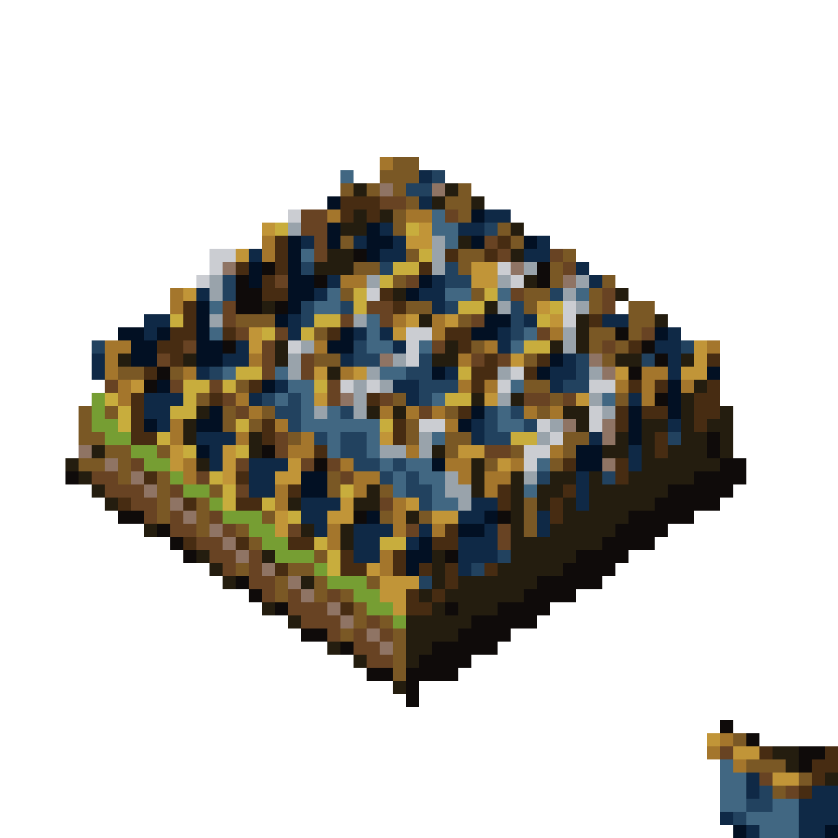 Animated Fluid-Filled Square pixel art