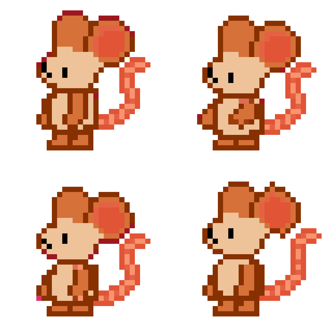 Cute Mouse Character Idle pixel art
