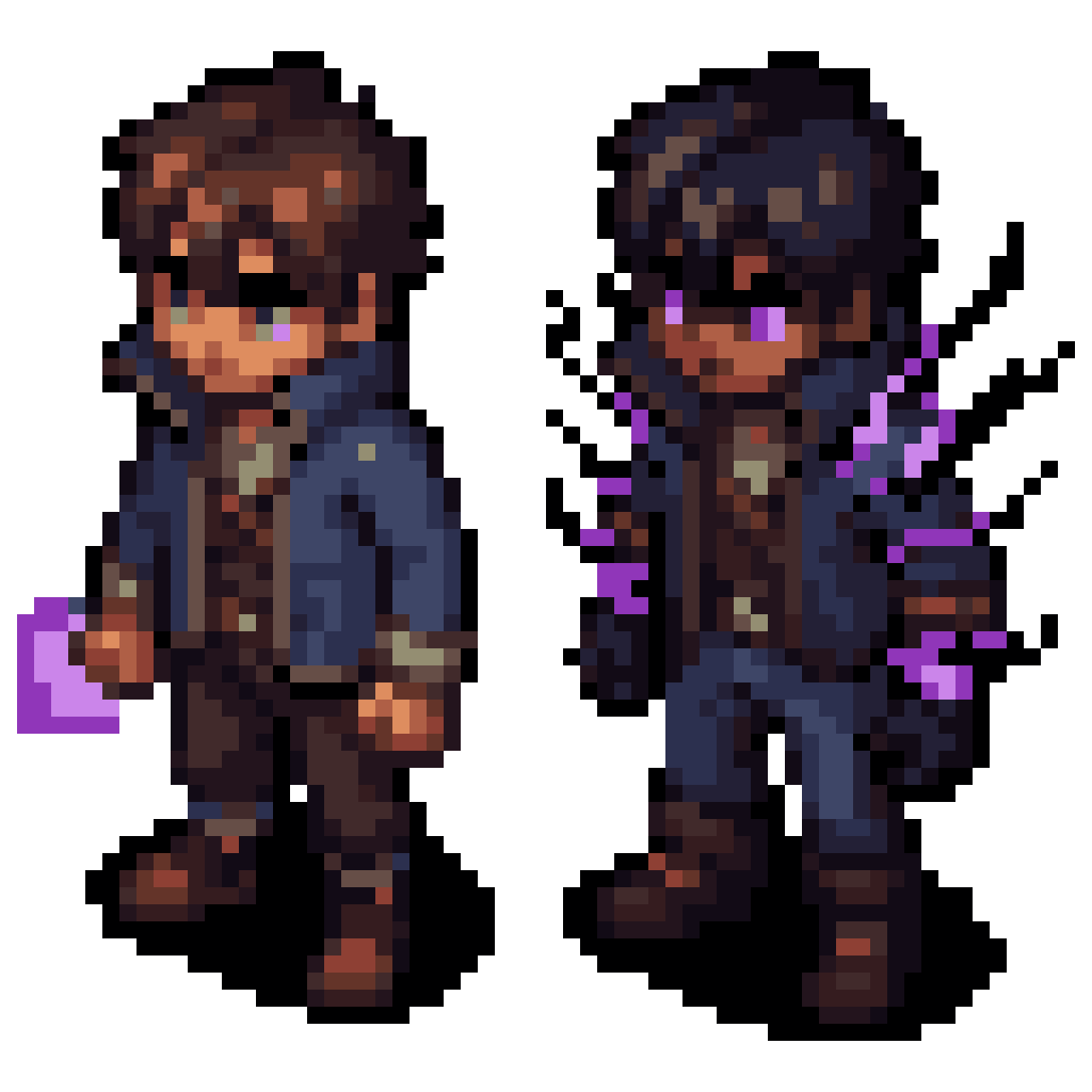 Elijah in Shadow Overload State pixel art