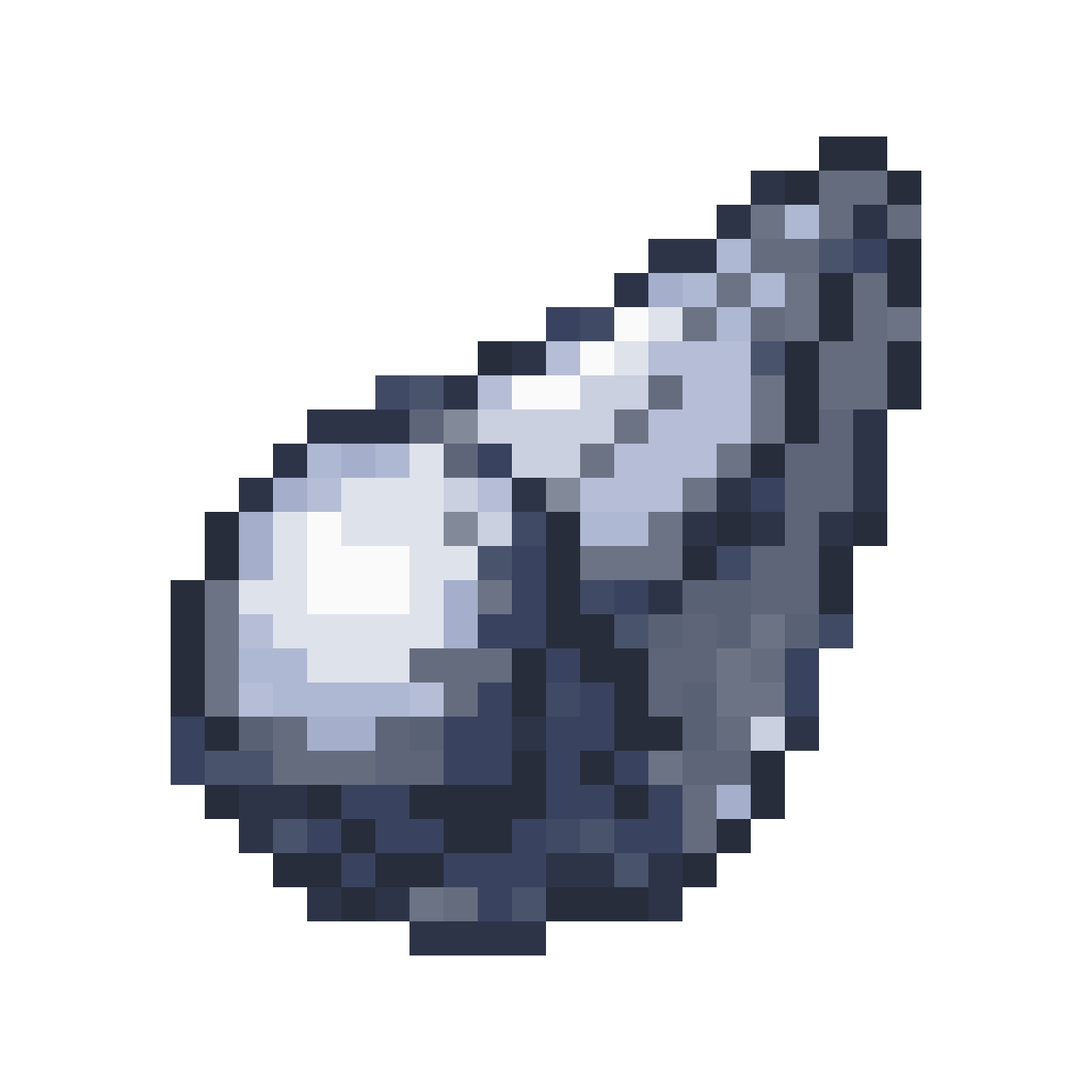 create a silver ore pixel art