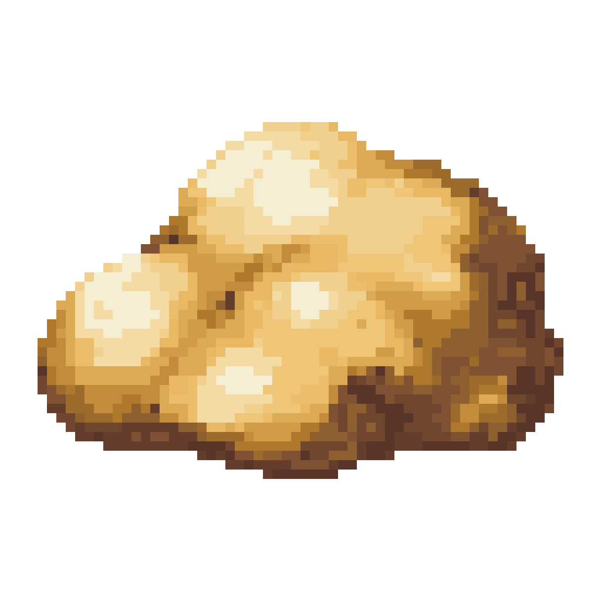 Create a silver ore, use pixel art