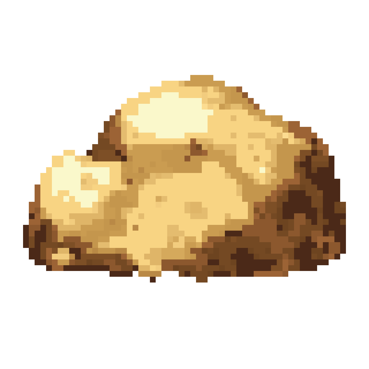 The silver ore should be pixel art
